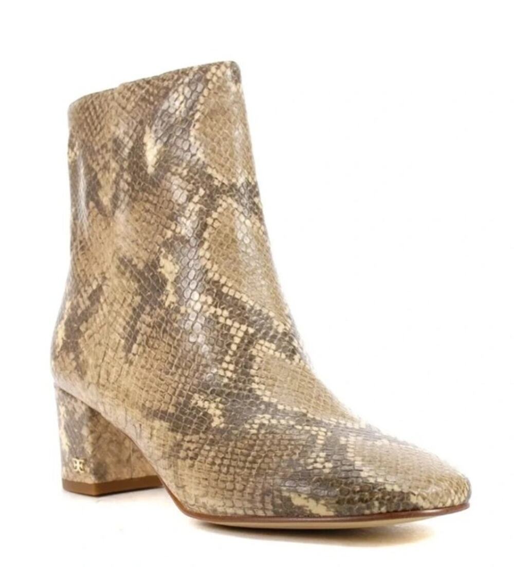 Sam Edelman Regaen Bootie in Wheat/Exotic Snake Print sz 5.5